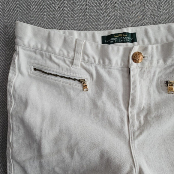 Lauren Ralph Lauren Green Label Jeans White Classic Straight Women’s Size 6 - Picture 16 of 16